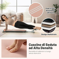 Panca per Addominali Multifunzionale, Panca da Allenamento Pieghevole con 3 Angoli Regolabili e Lunghezza Regolabile, Attrezzatura Fitness per Palestra Domestica, Portata 150 kg