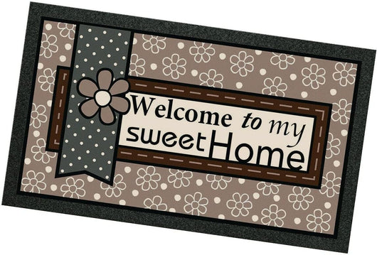 Zerbino Gomma Morbida Tappeto Ingresso Asciugapassi Antiscivolo 40x70 cm Dis.A