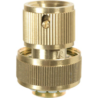 RACCORDO ATTACCO RAPIDO OTTONE TUBO ACQUA GIARDINO ACQUASTOP Ø19mm 3/4" RIBIMEX