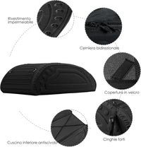 Borsa da Tetto per Auto, 400L, Borsa Portapacchi Universale Impermeabile, Pieghevole, Con 4 Cinghie Rinforzate e 4 Ganci Porta Nero