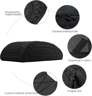 Borsa da Tetto per Auto, 400L, Borsa Portapacchi Universale Impermeabile, Pieghevole, Con 4 Cinghie Rinforzate e 4 Ganci Porta Nero