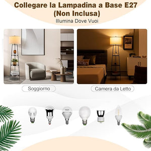 Lampada da Terra con 3 Ripiani, Lampada da Stelo con Paralume in Lino, Lampada Moderna per Soggiorno, Camera da Letto e Ufficio, 41 x 153 cm