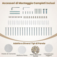 Mensole da Parete per Gatti da Arrampicata, Set Mobili a Muro con 4 Livelli, Amaca, Pannello Graffiato e Tappetini, 2 Piattaforme di Lancio, Albero Tiragraffi Salvaspazio (Modello 4)