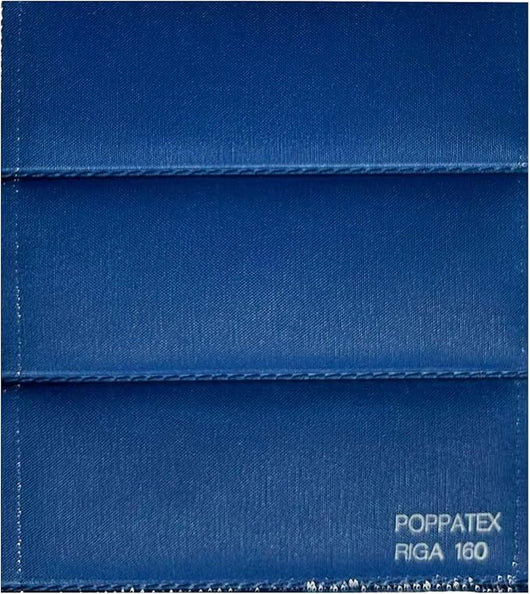 Tessuto Ecopelle Nautica Tappezzeria Alta Qualità "POPPATEX" - Colore RIGA BLU ROYAL 160 - Morbida e Resistente - Vendita al Metro - H.140