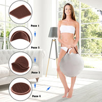 Sauna a Vapore Portatile con Telecomando, Cabina Sauna a Vapore Pieghevole con Sedia e 9 Livelli di Temperatura, Telaio in metallo (Caffè)