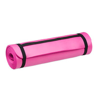 Tappetino yoga spessore 1 cm cinturino in gomma trasporto ginnastica pilates aerobica rosa 13_0002843_7