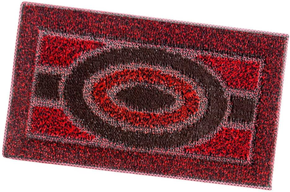 Zerbino Ingresso 80x120 cm Asciugapassi Assorbente Antiscivolo Morbido Made In Italy Rosso