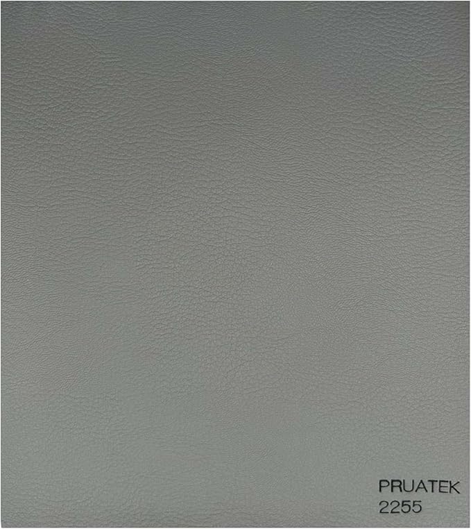 Tessuto FintaPelle Nautica Tappezzeria Alta Qualità "PRUATEK" - Colore GRIGIO CHIARO 2255 - Morbida e Resistente - Vendita al Metro - H.140