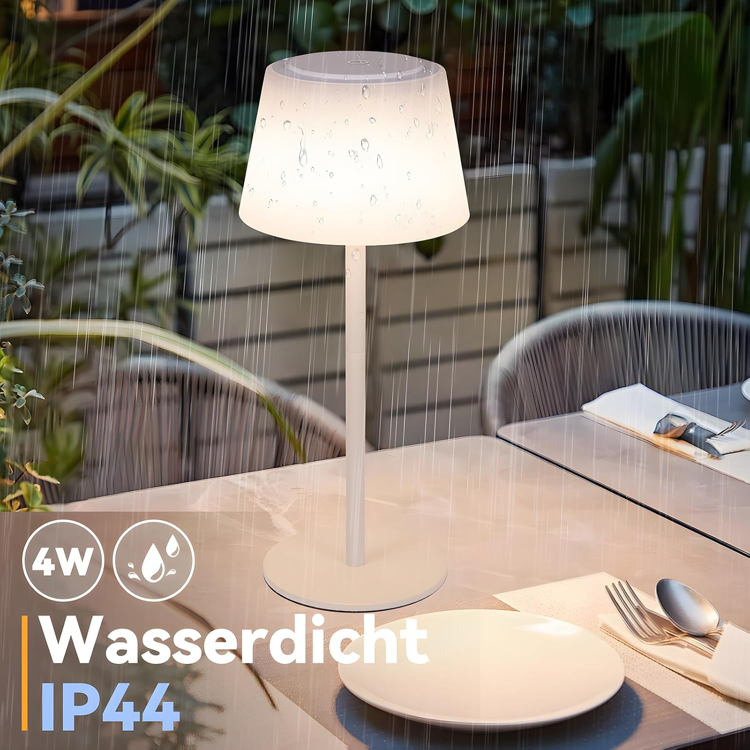 ZMH Lampada da tavolo LED moderna touch dimmerabile 3600mAh batteria per soggiorno