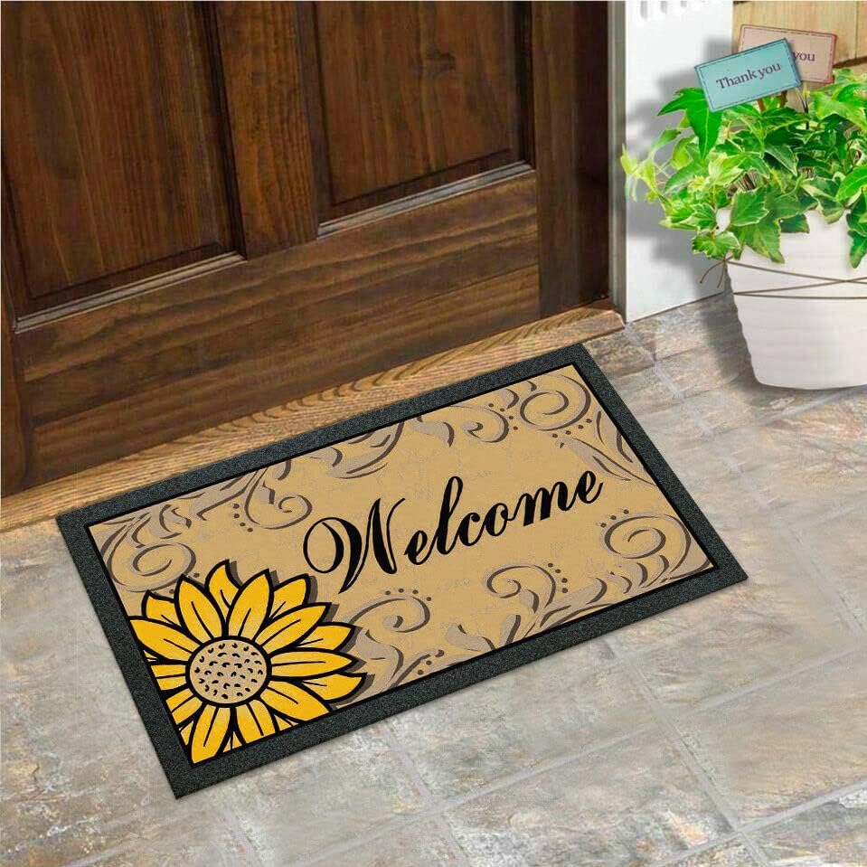 Zerbino Gomma Morbida Tappeto Ingresso Asciugapassi Antiscivolo 40x70 cm Dis.F