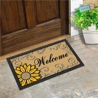 Zerbino Gomma Morbida Tappeto Ingresso Asciugapassi Antiscivolo 40x70 cm Dis.F