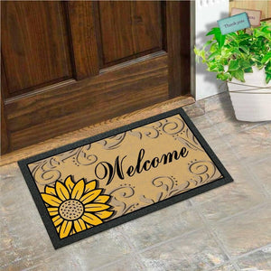 Zerbino Gomma Morbida Tappeto Ingresso Asciugapassi Antiscivolo 40x70 cm Dis.F