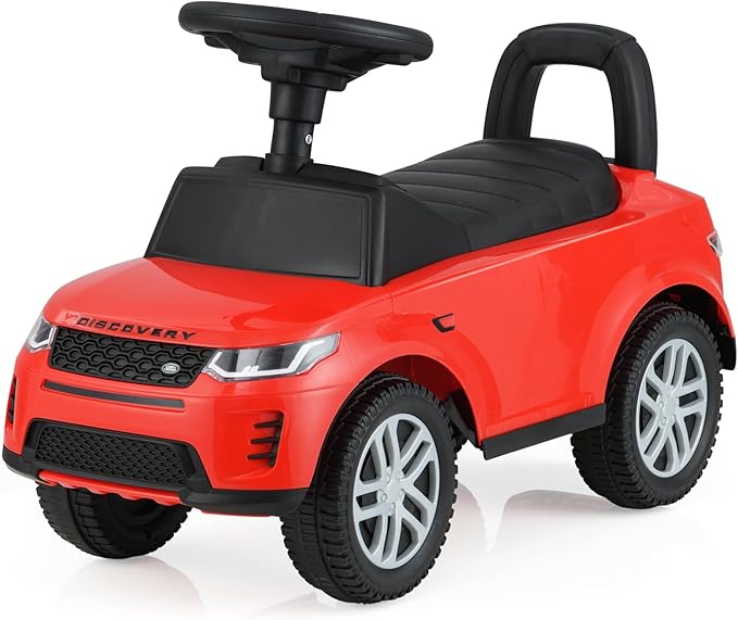 Macchinina Cavalcabile per Bambini, Macchina a Spinta con Clacson, Suoni del Motore e Spazio di Stoccaggio, Auto Giocattolo per Bambini da 1-3 Anni (Rosso)