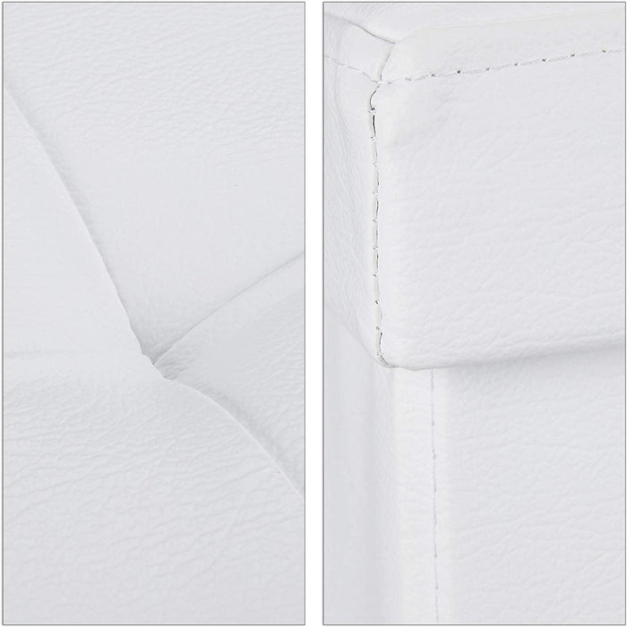 Panca con contenitore con coperchio in ecopelle 75 cm bianco 13_0000372