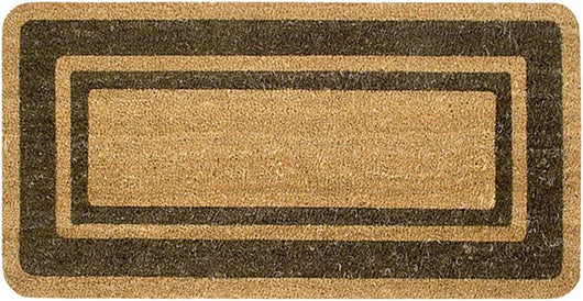 Zerbino Cocco Naturale Esterno Porta Entrata Retro Antiscivolo Raschiafango 40X80 Cm Marrone