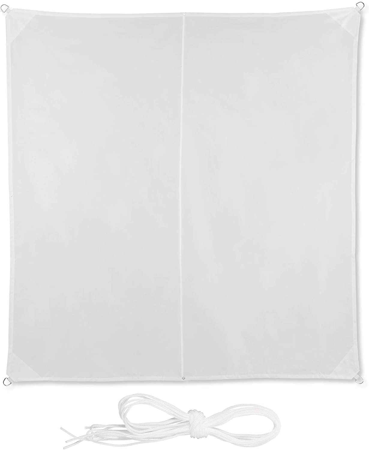 Tenda a vela quadrata 3 x 3 m bianca 13_0002943_2