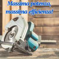 Sega Circolare per Legno, Seghetto Elettrico Multiuso per Legno, Marmo e piastrelle, Potenza 1250W, Lama da 105 mm 4 pollici.