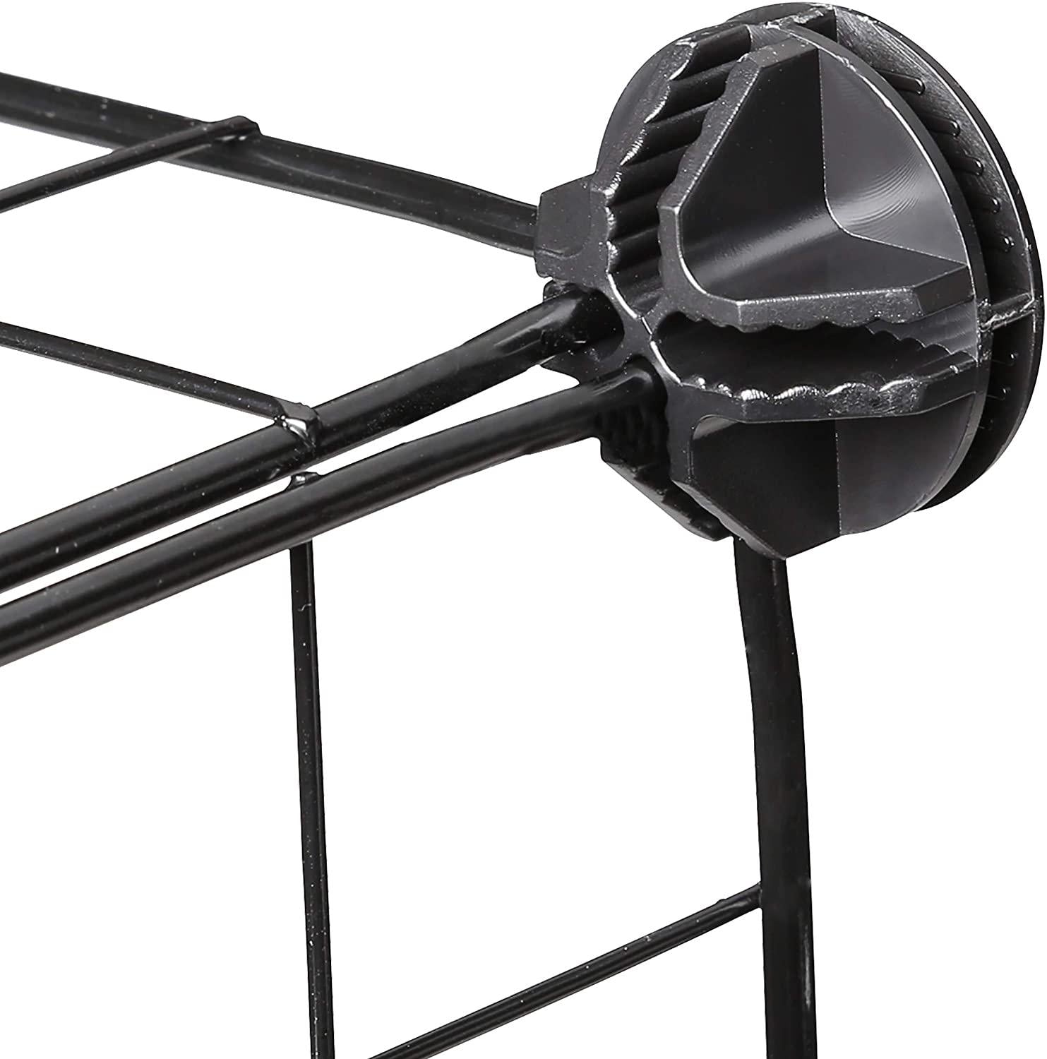 Recinto per animali di piccola taglia box espandibile gabbia griglia gabbia rete metallica conf. da 24 pz nero 13_0000964