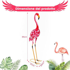 Statue da Giardino in Metallo, Set di 2 Sculture da Esterno ed Interno, Ideale per Casa, Patio, Prato e Cortile (Modello 1)