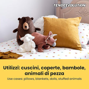 Ovatta Sintetica Imbottitura al kg | Per Cuscini, Peluche, Bomboniere | Ipoallergenica, Morbida & Resistente
