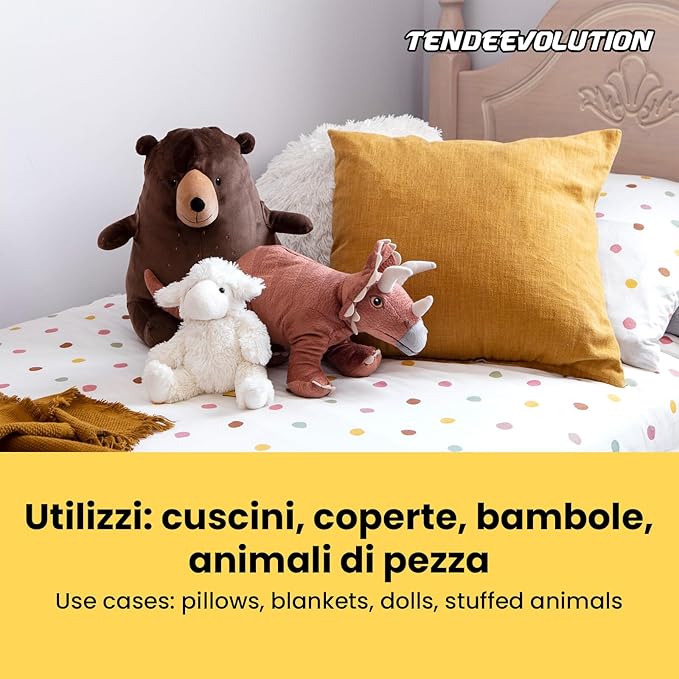 Ovatta Sintetica Imbottitura al kg | Per Cuscini, Peluche, Bomboniere | Ipoallergenica, Morbida & Resistente