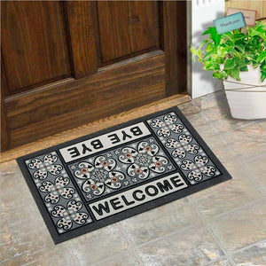 Zerbino Gomma Morbida Tappeto Ingresso Asciugapassi Antiscivolo 40x70 cm Dis.Z