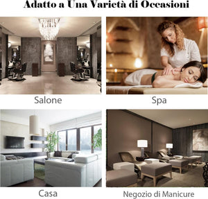 Poggiapiedi Pedicure Manicure, Sgabello Pedicure Estetista Regolabile in Altezza, Poggia Piedi per Pedicure con Cuscino Spesso (Nero)