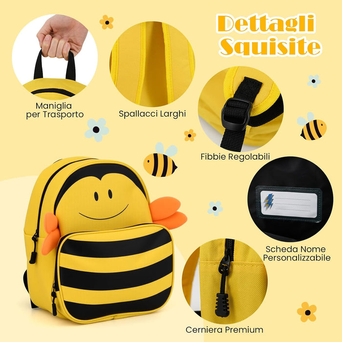 Set di Valigia per Bambini, 16" Valigia+ 12" Zaino, 2 Pezzi, con Ruote Girevoli a 360° e Maniglia Retrattile, Ideale per Viaggiare in Modo Comodo e Divertente (Modello 24)