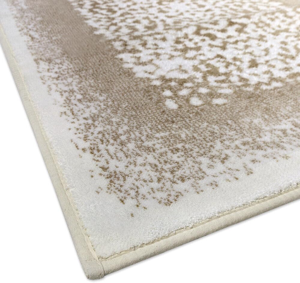 Tappeto Bagno Vintage Camera Scendiletto 60x100 Cm Morbido Cotone Assorbente Antiscivolo Beige