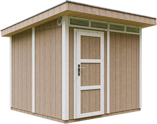 Casetta da Giardino di QUALIT? PREMIUM 5,9m?²-L279xW293cm - TIMBELA M903-TERRA BROWN