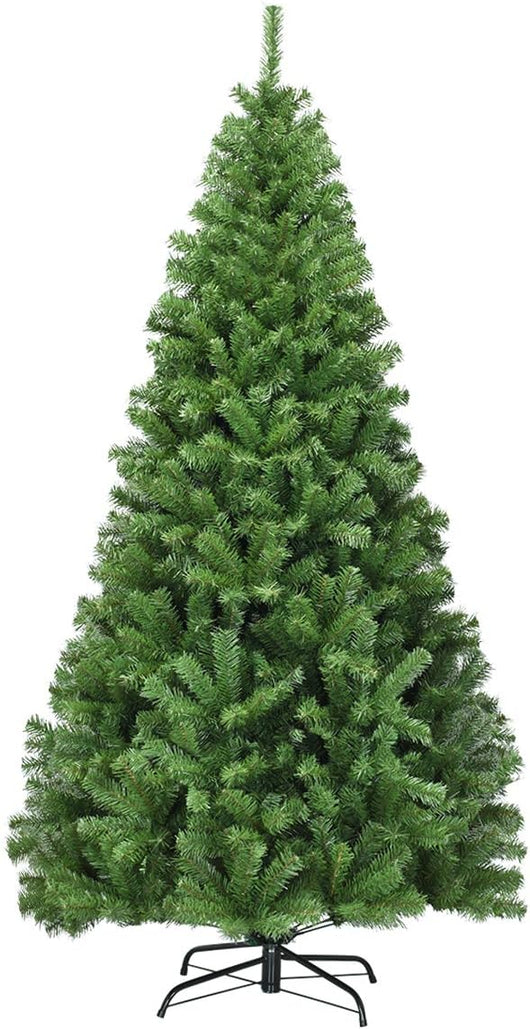 Albero di Natale 180/225 cm, Albero di Natale Artificiale con 1000/1346 Rami Densi e Base in Metallo con Cuscinetto Antiscivolo, Albero di Natale Folto per Casa, Ufficio e Negozio (180 cm)
