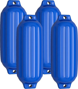 4 x Parabordi per Barca, Parabordi per Imbarcazioni, Gommonni, Boat Fender(Blu)