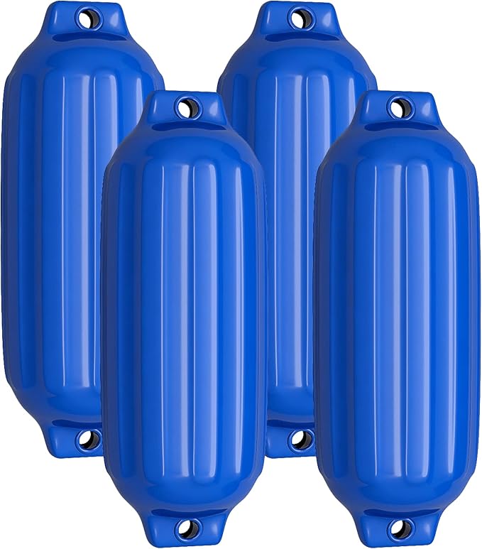 4 x Parabordi per Barca, Parabordi per Imbarcazioni, Gommonni, Boat Fender(Blu)
