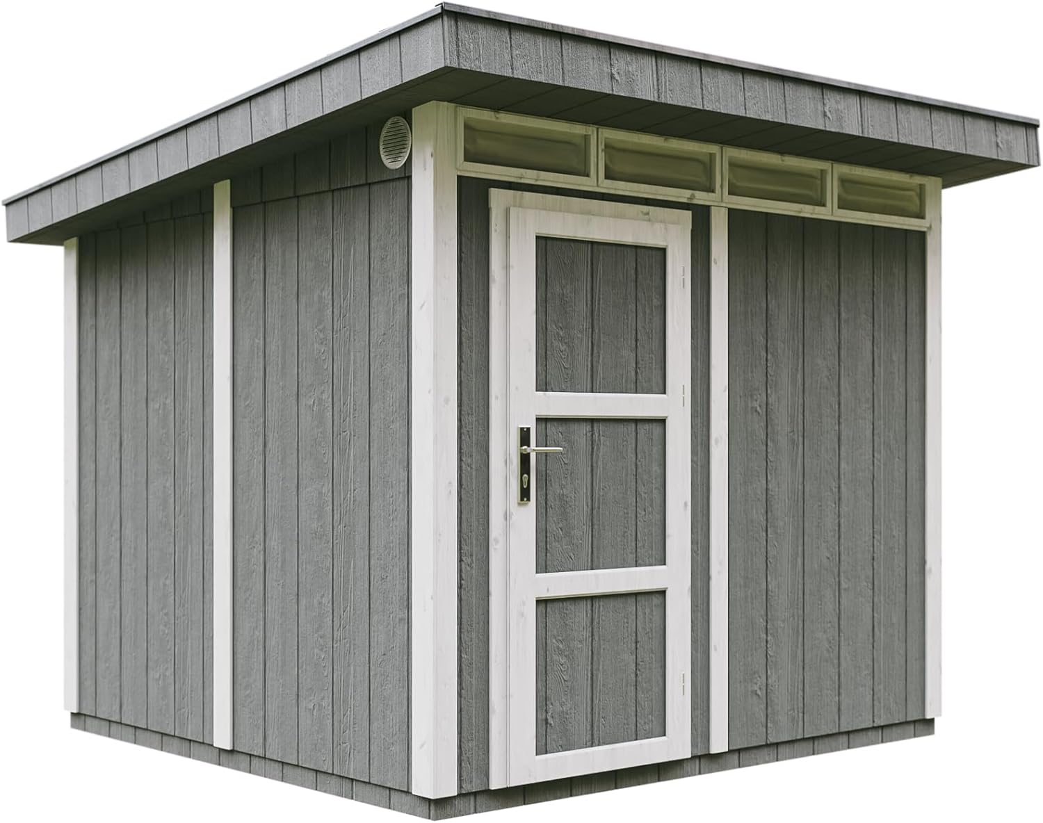 Casetta da Giardino di QUALIT? PREMIUM 5,9m?²-L279xW293cm - TIMBELA M903-CAVERN STEEL