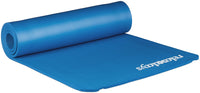 Tappetino yoga spessore 1 cm cinturino in gomma trasporto ginnastica pilates aerobica blu 13_0002843_5