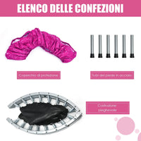 Mini Trampolino Elastico e Pieghevole, Capacità di Carico 150 kg, per Interno ed Esterno