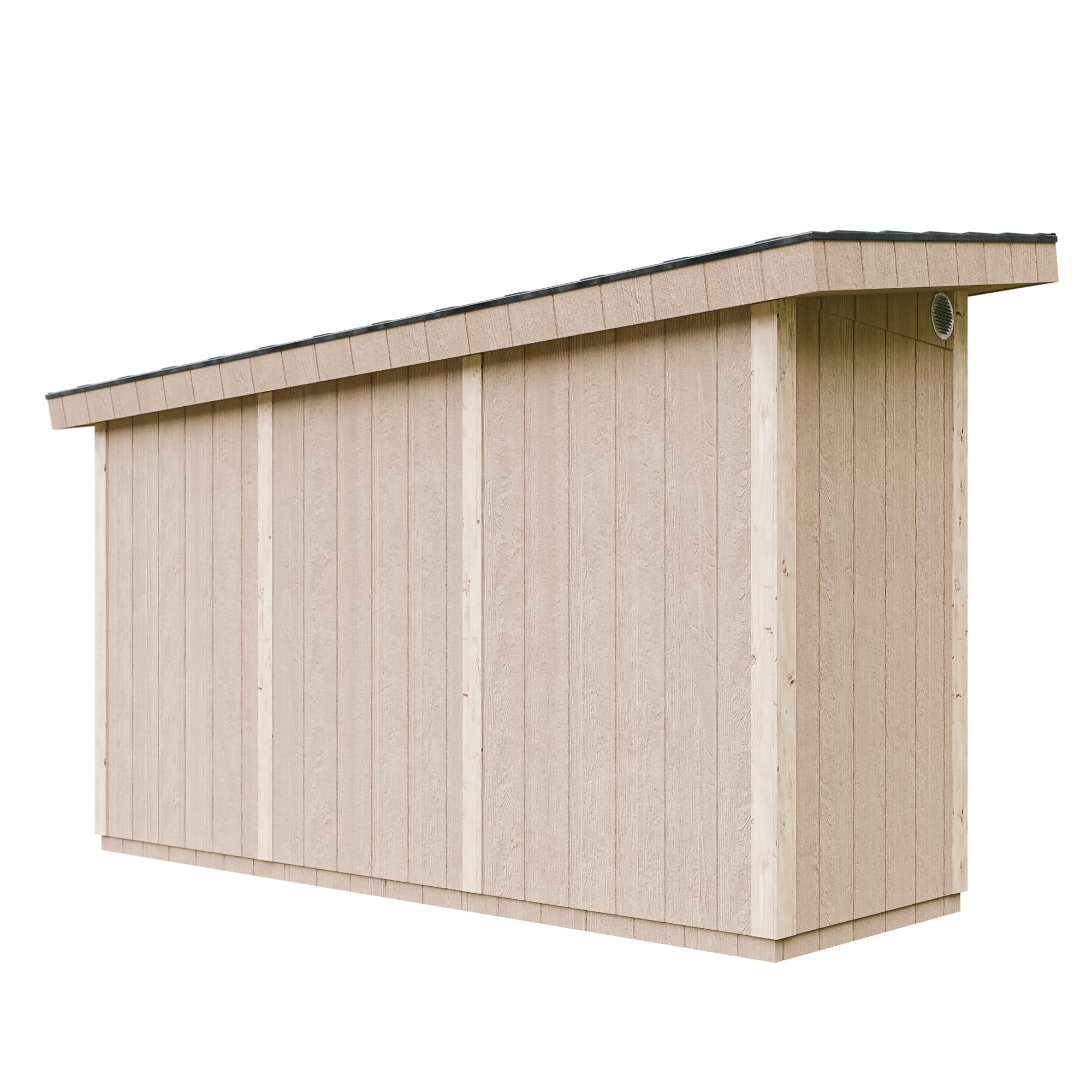 Casetta da Giardino di QUALITÃ€ PREMIUM 4,3mq-L161xW411cm - TIMBELA M902-TERRA BROWN