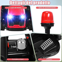 Trattore Elettrico per Bambini con Rimorchio, 2 in 1 Go Kart e Trattore per Bambini 3-8 Anni, con Telecomando e Cintura di Sicurezza a 2 Punti (Rosso)