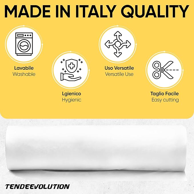 TNT Nero Tessuto Non Tessuto 100% Polipropilene - Altezza Rotolo 160cm, 70g/mq, Taglio al Metro Lineare