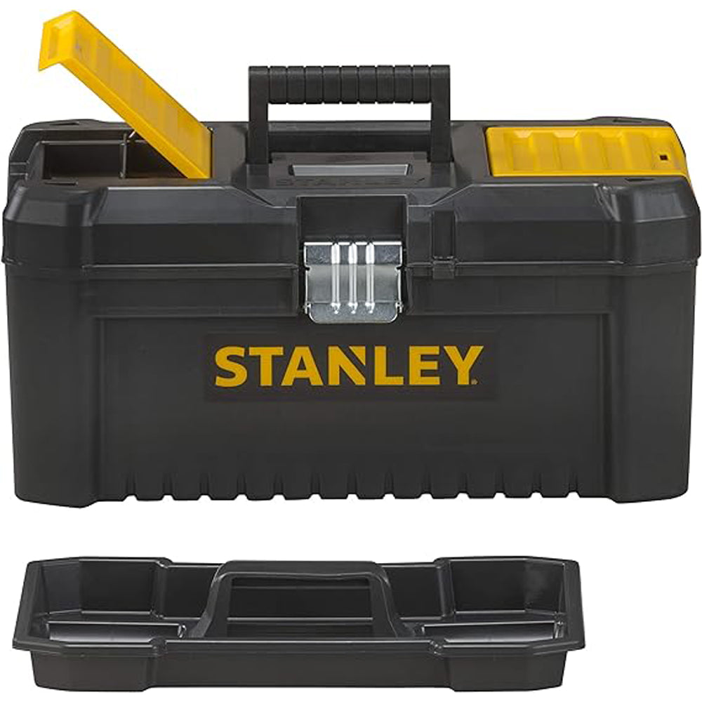Cassetta porta attrezzi utensili minuterie 16" con vaschetta estraibile stanley