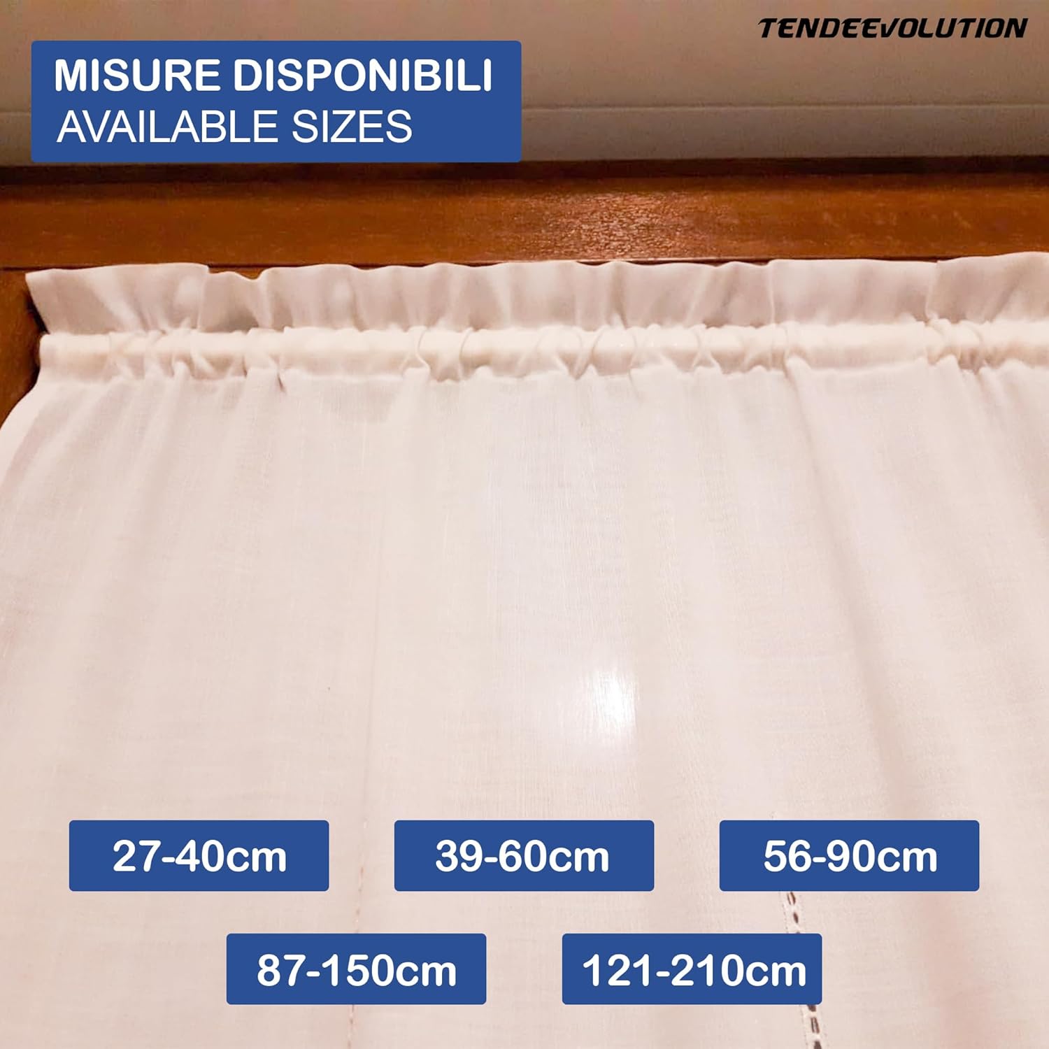 Bastoncino Tenda a Pressione Regolabile 56-90cm | Alluminio Bianco | Bacchetta a Molla Astina