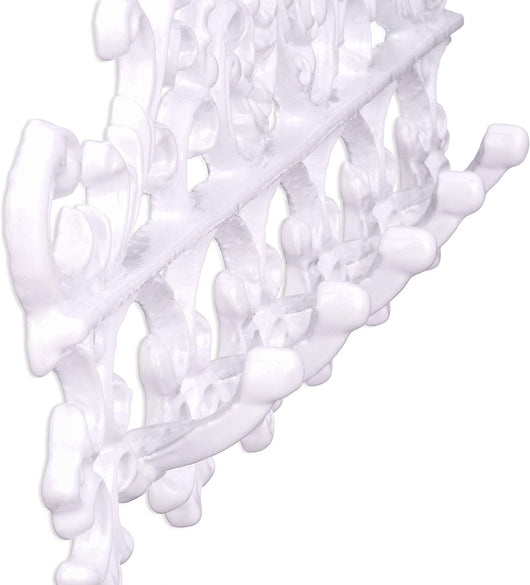 Appendiabiti da muro 5 ganci bianco antico 13_0002203