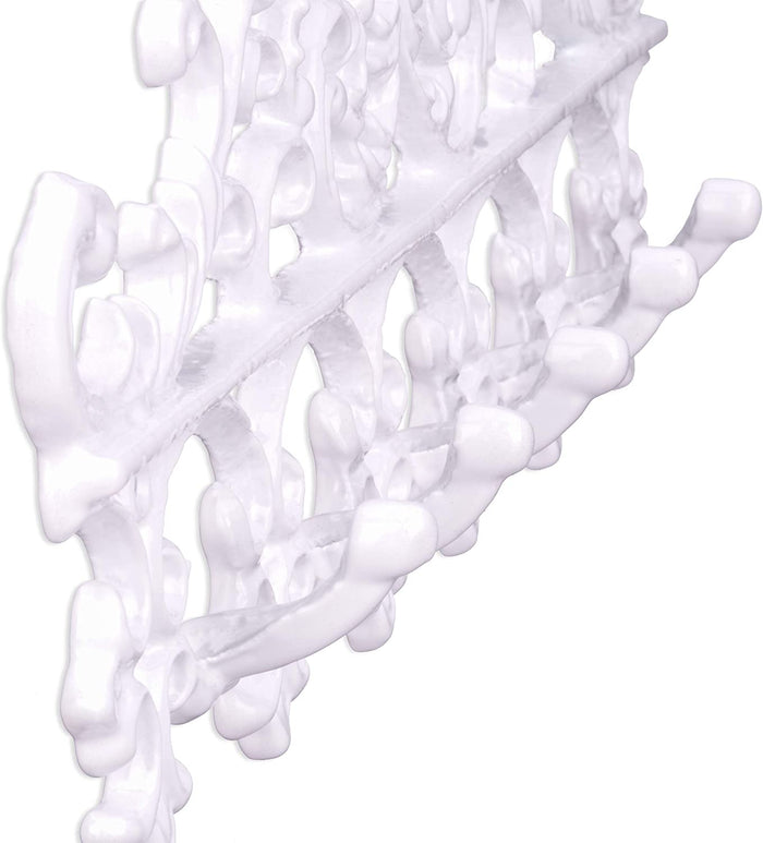 Appendiabiti da muro 5 ganci bianco antico 13_0002203