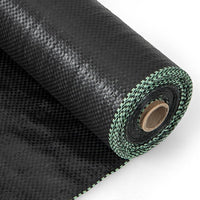 Telo Pacciamatura 50 x 1m/25 x 2m, Tessuto per Barriera Antierbacce in PP con Linea Guida Chiara e Diritta, Telo Antierbacce per Orto, Giardino, Paesaggistica e Vialetto (25 x 2 m - 60 g/m²)