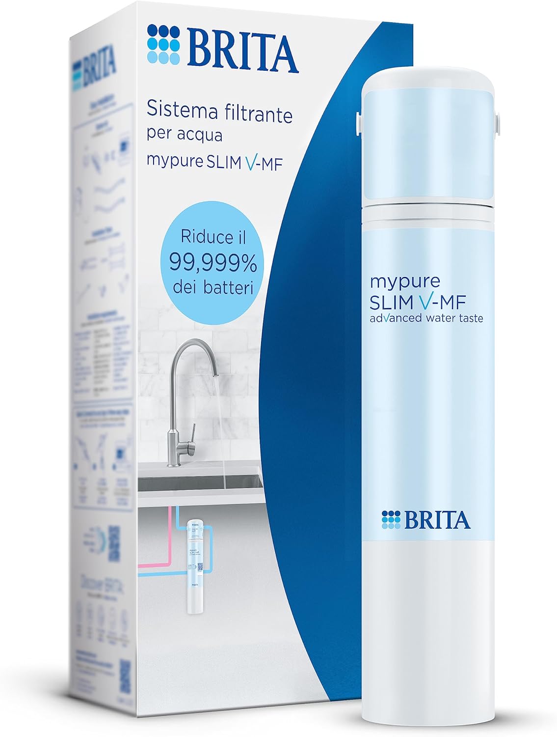 Brita Mypure SLIM V-MF Ricambio Filtro per Acqua 1 pz