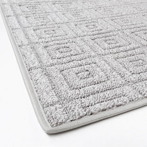 Tappeto Cucina 3D Antiscivolo Tinta Unita Assorbente Grigio 57x240 cm