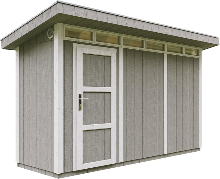 Casetta da Giardino di QUALITÃ€ PREMIUM 4,3mq-L161xW411cm - TIMBELA M902-TUNDRA GREY