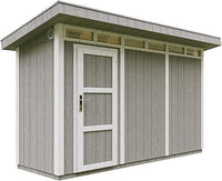 Casetta da Giardino di QUALITÃ€ PREMIUM 4,3mq-L161xW411cm - TIMBELA M902-CAVERN STEEL