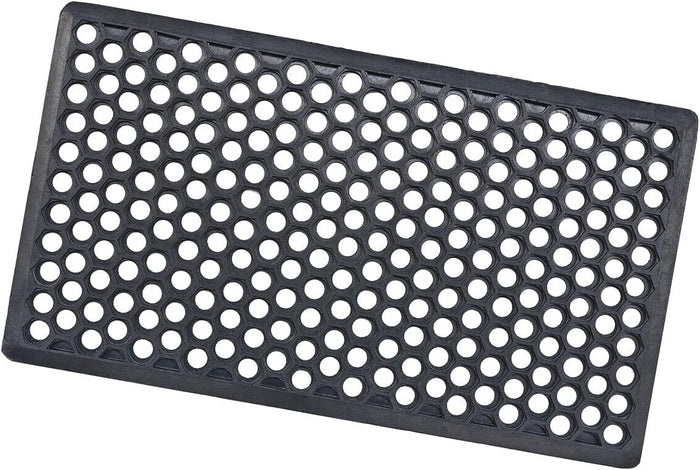 Zerbino Gomma Morbida Ingresso Antiscivolo Griglia Drenante Made In Italy 40x60 cm