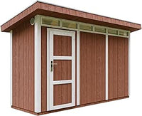 Casetta da Giardino di QUALITÃ€ PREMIUM 4,3mq-L161xW411cm - TIMBELA M902-REDWOOD RED